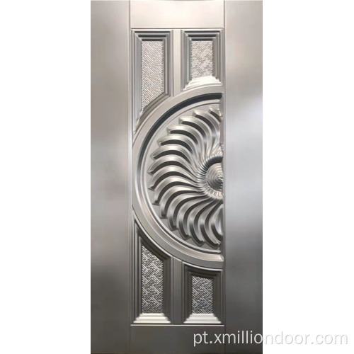 Placa de porta de metal estampada com design de luxo